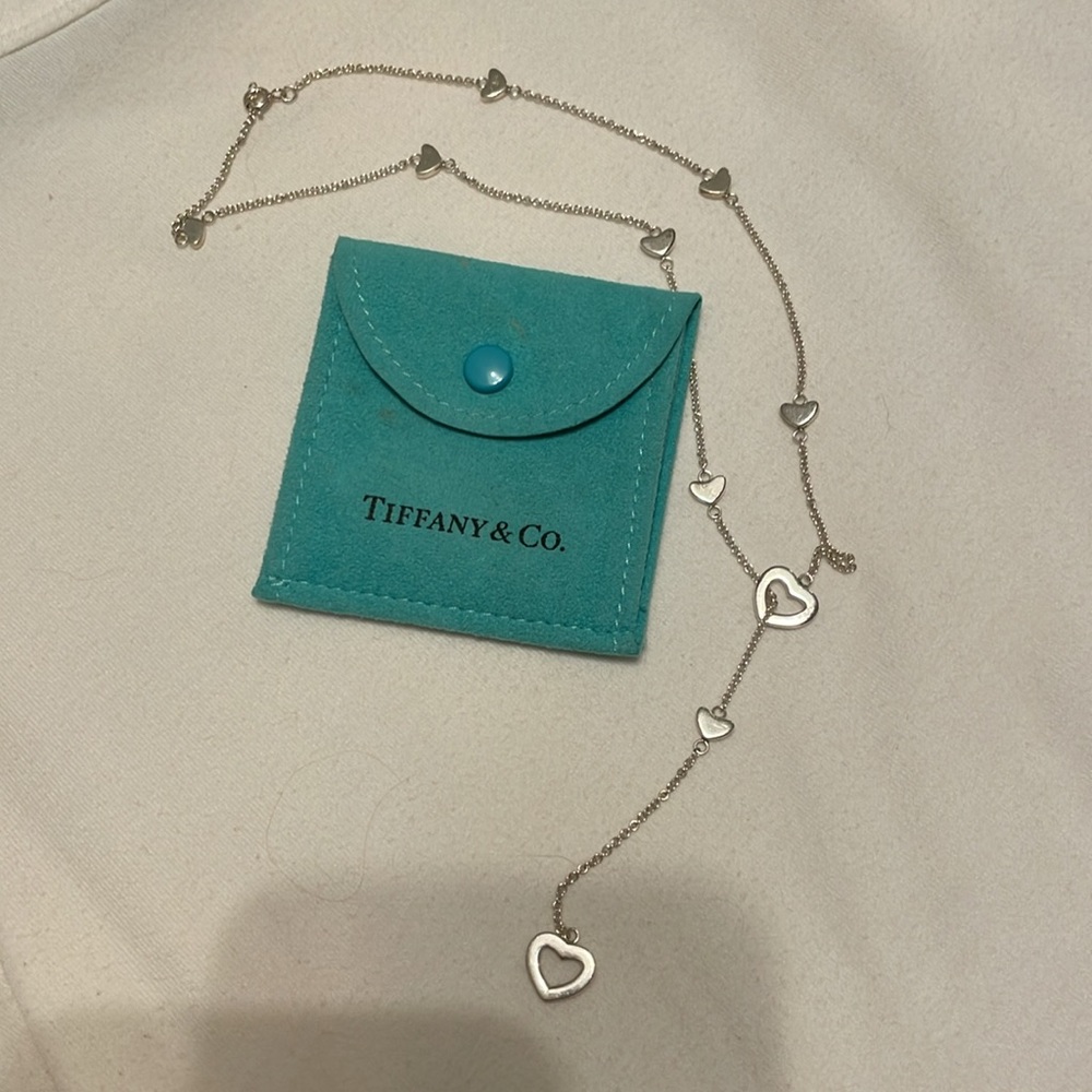 Authentic Tiffany’s sterling silver heart lariat necklace - Picture 6 of 6